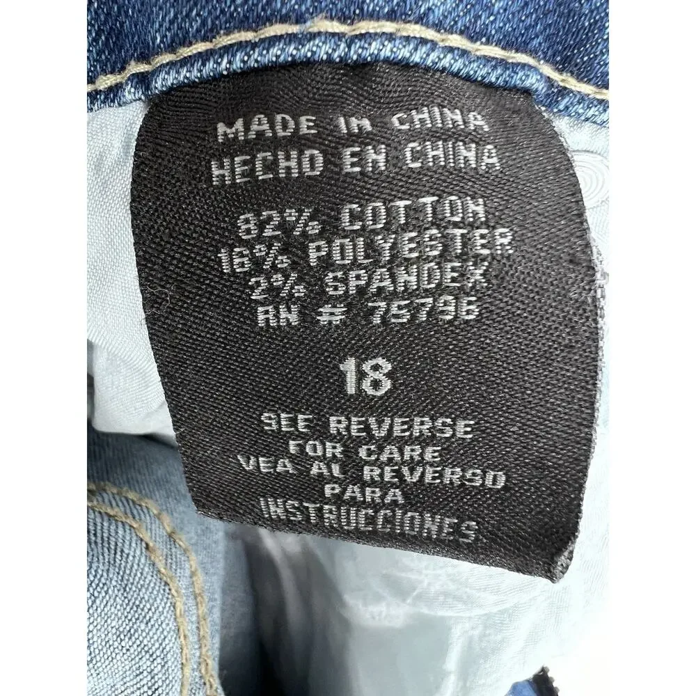 WAIMEA Boys Stacked Fit Cargo Jeans-‎ Size 18 Vintage Wash